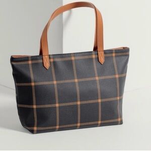 City Scene Caramel Windowpane Bag purse